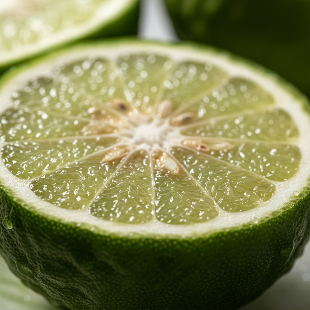 Yarım kesilmiş bergamot — üst nota narenciye ham maddesi